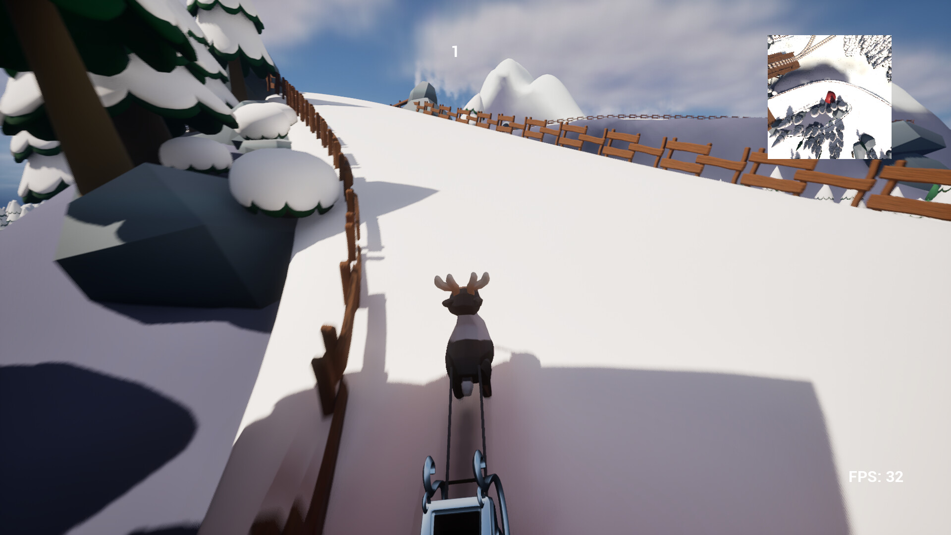 Reindeer Racing Screenshot 0
