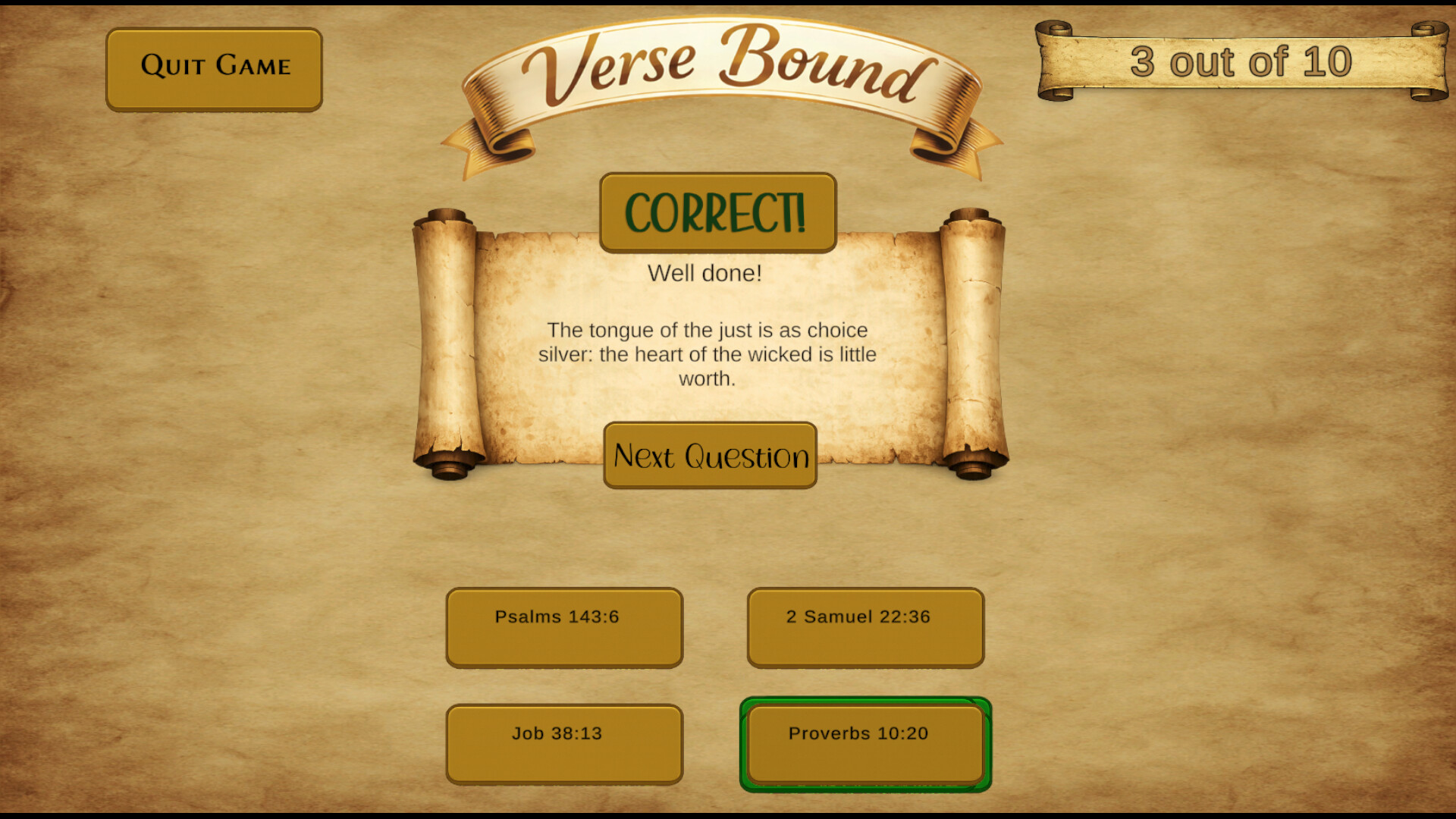 Verse Bound Screenshot 2