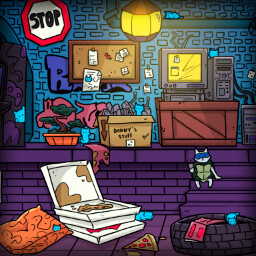 Ninja Cats HQ Bonus Level Completed icon