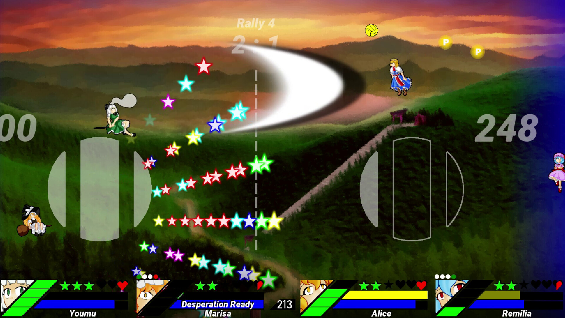 Touhou Volleyball Danmaku Teaser Demo Screenshot 11