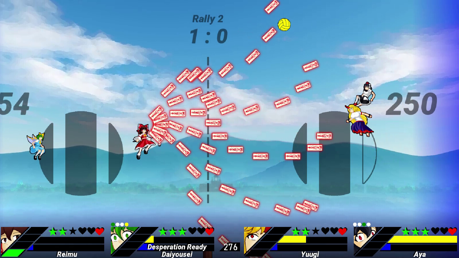 Touhou Volleyball Danmaku Teaser Demo Screenshot 10