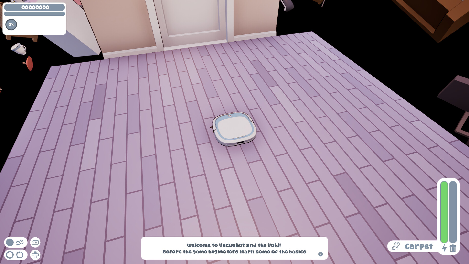 VacuuBot: Home Cleaning Simulator Screenshot 1