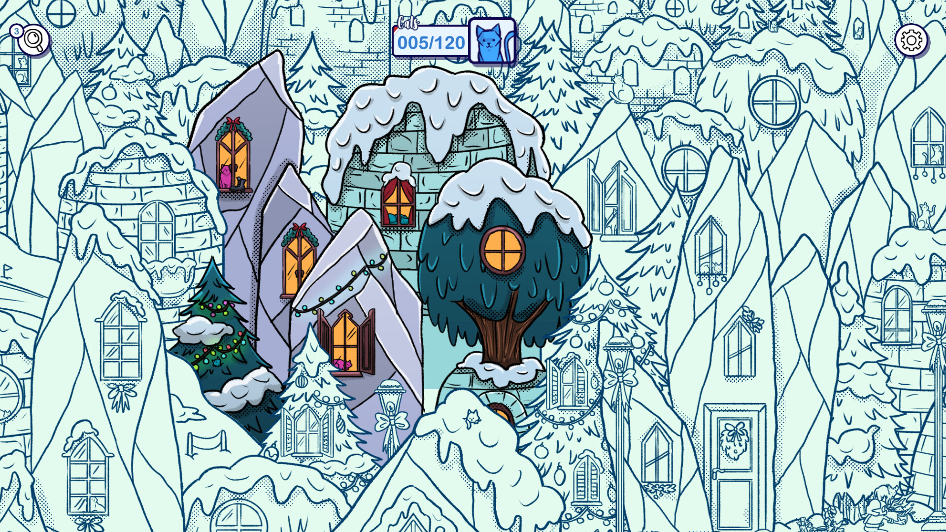 Hidden Cats in Santa's Realm Screenshot 1