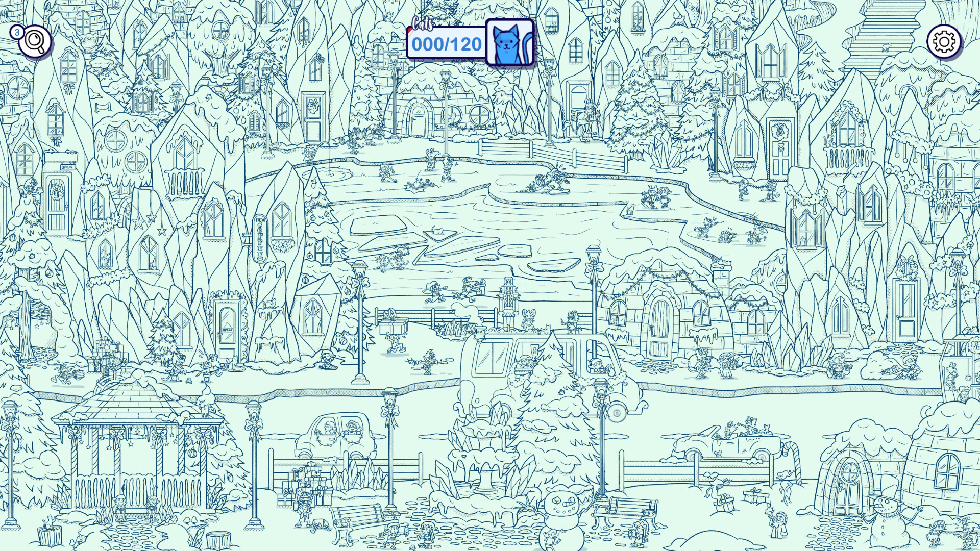 Hidden Cats in Santa's Realm Screenshot 0