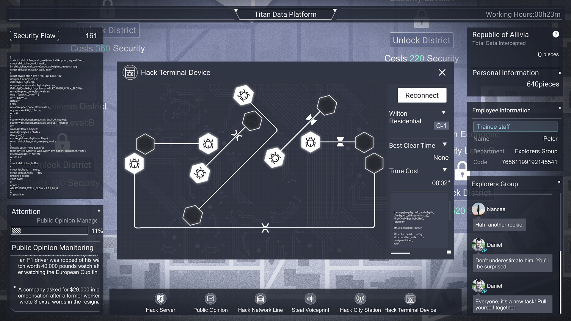 Cyber Manhunt - A Company Man of Titan Screenshot 1