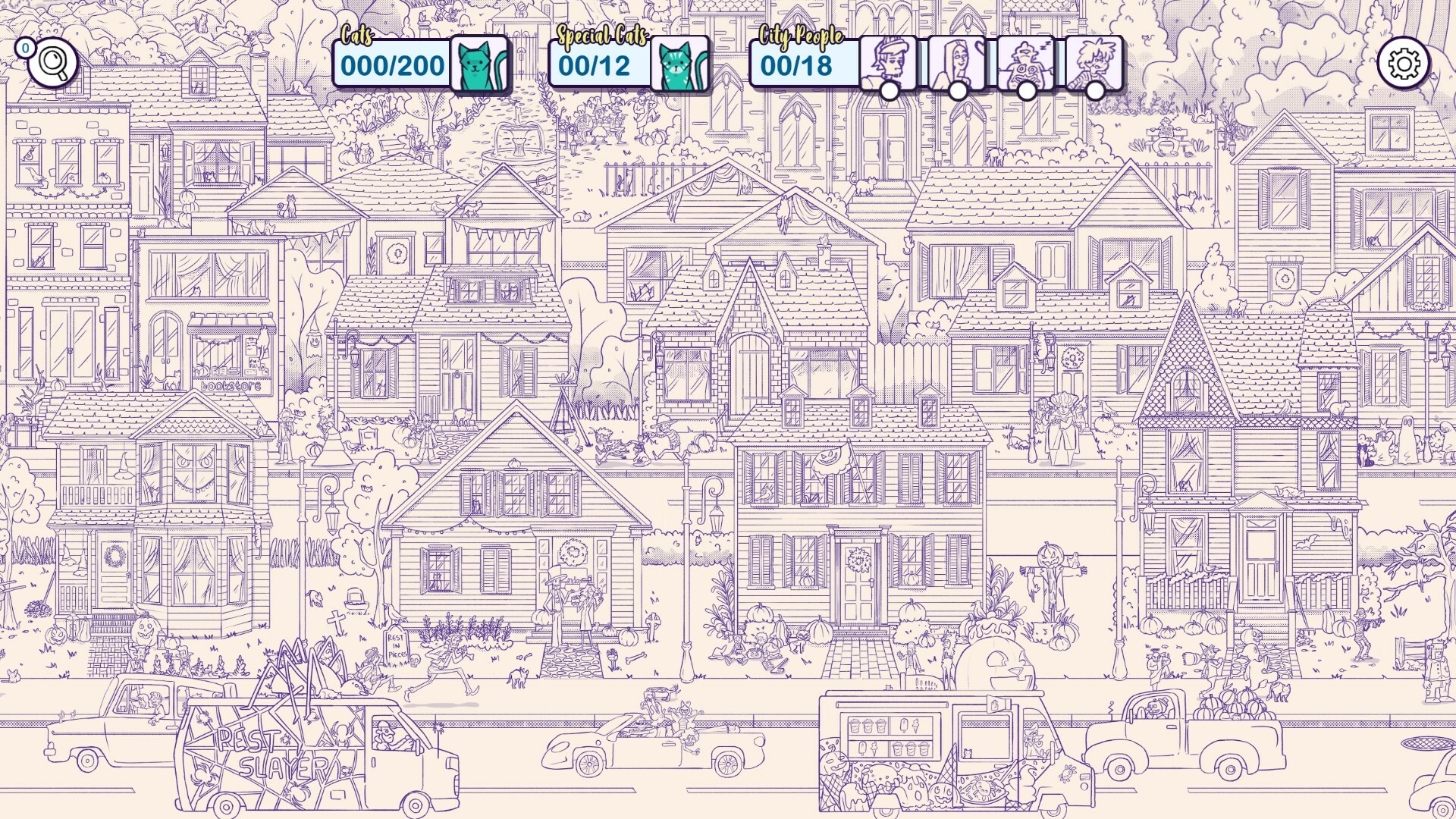 Hidden Cats in Spooky Town Screenshot 3