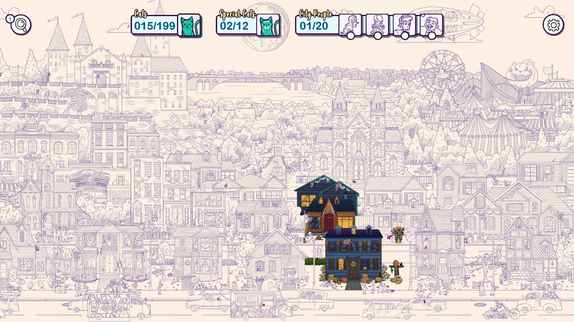 Hidden Cats in Spooky Town Screenshot 4