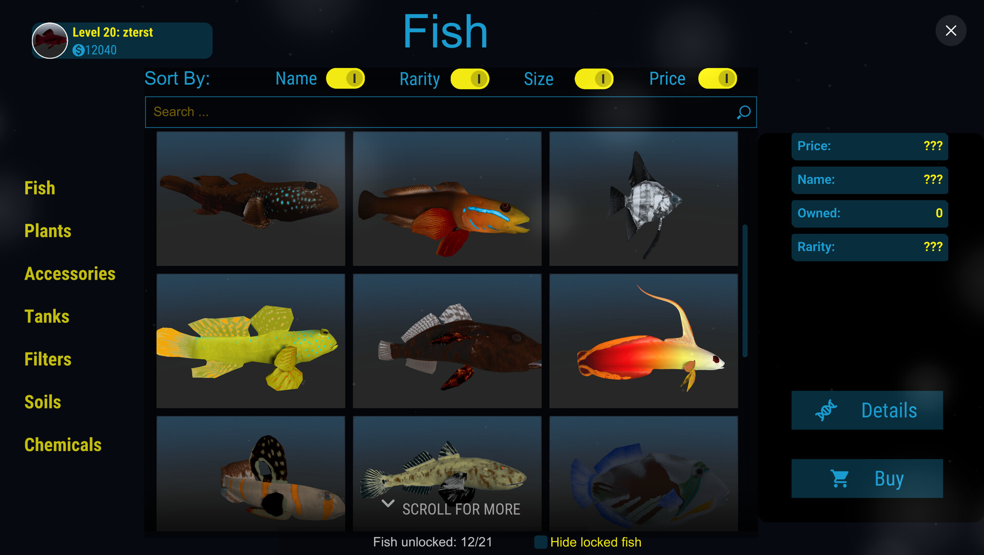 Darwin's Aquarium Screenshot 7