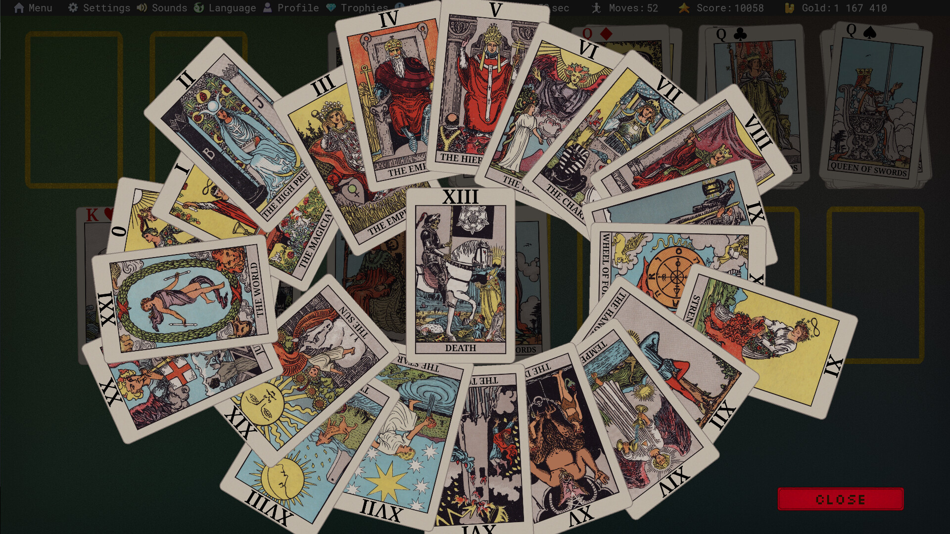 Star and Serpent Solitaire Screenshot 3