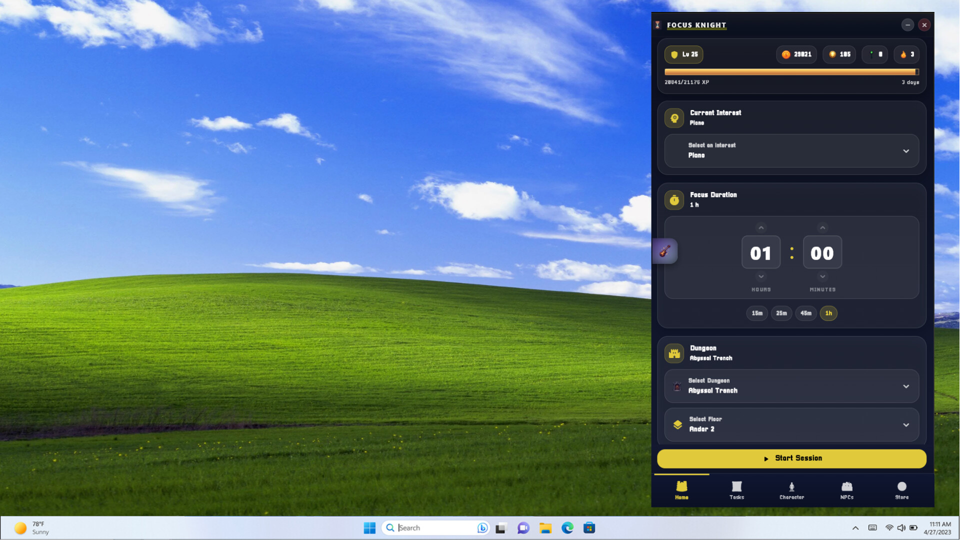Focus Knight: Productivity RPG Screenshot 0
