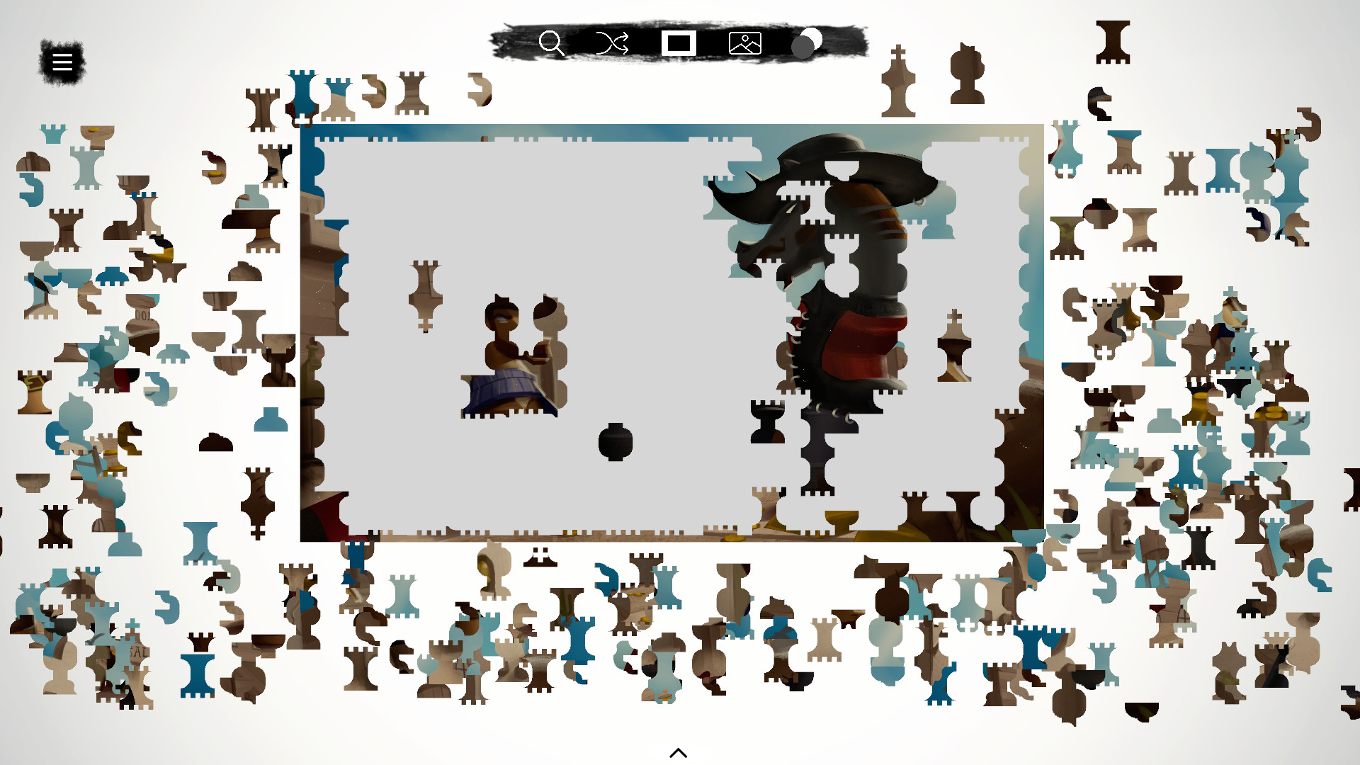 Jessie 'Boom' James - a jigsaw chess tale Screenshot 0