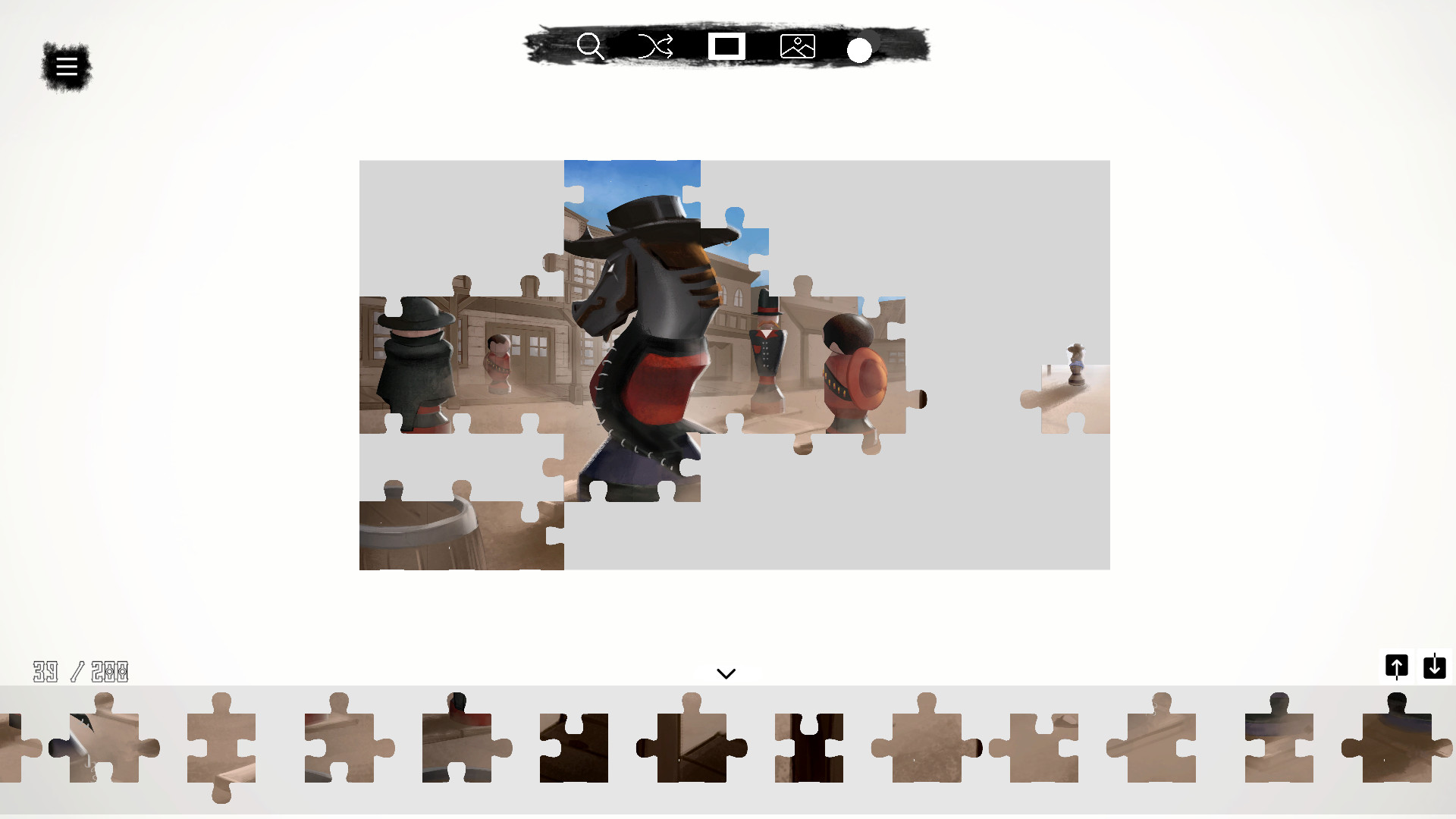 Jessie 'Boom' James - a jigsaw chess tale Screenshot 2