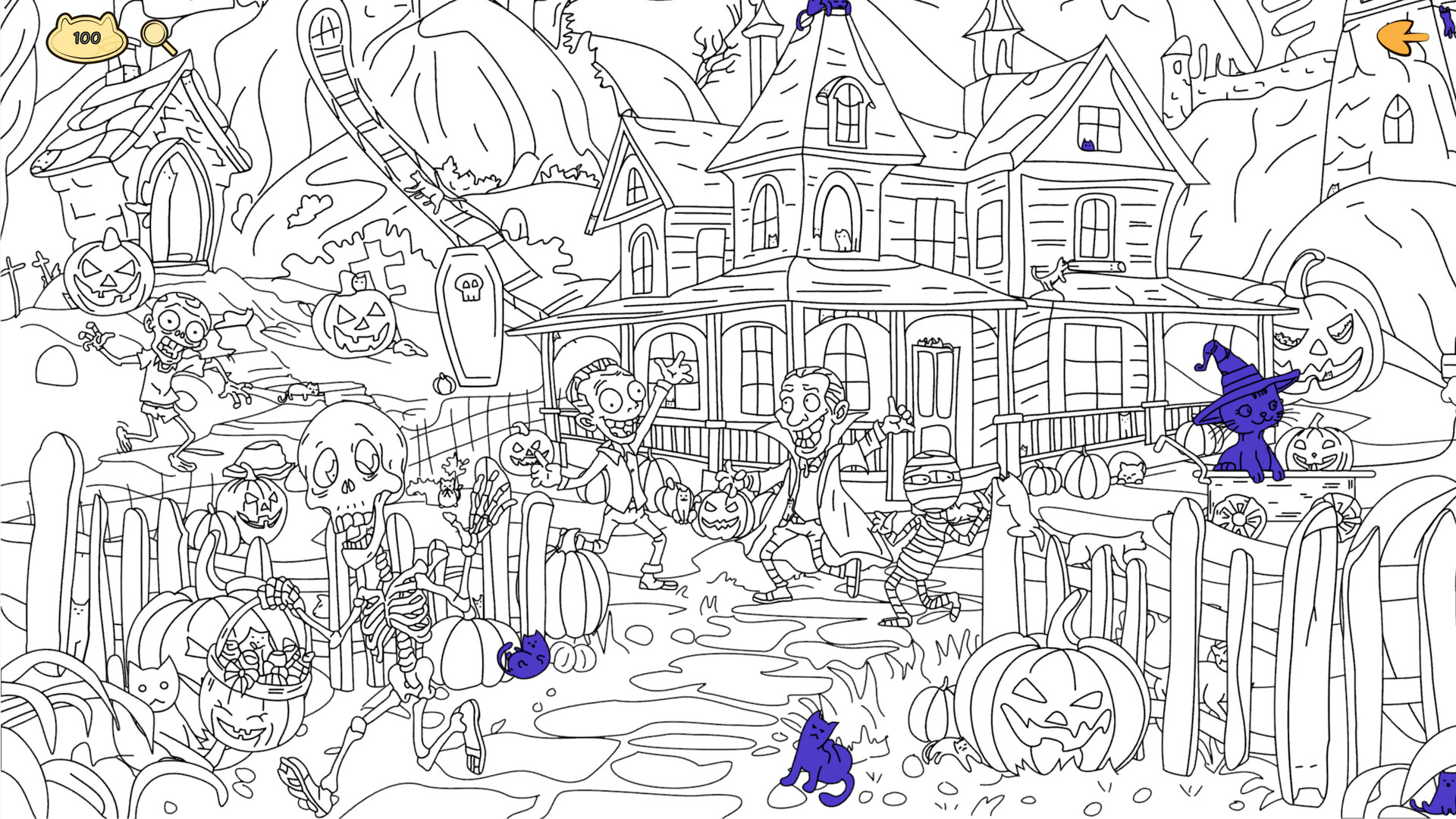 Halloween Filled With Cats Screenshot 3