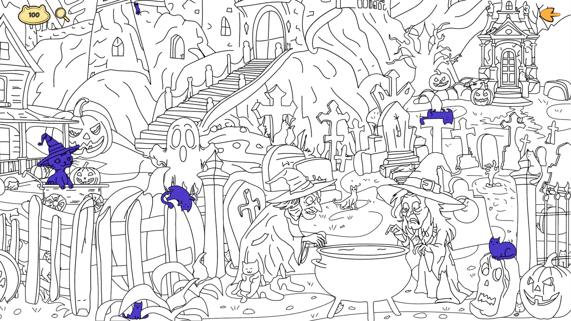 Halloween Filled With Cats Screenshot 2