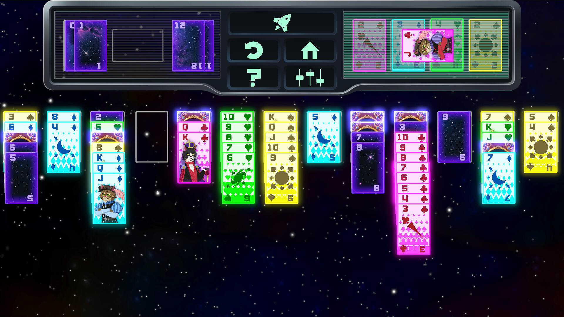Space Cat Solitaire Demo Screenshot 0