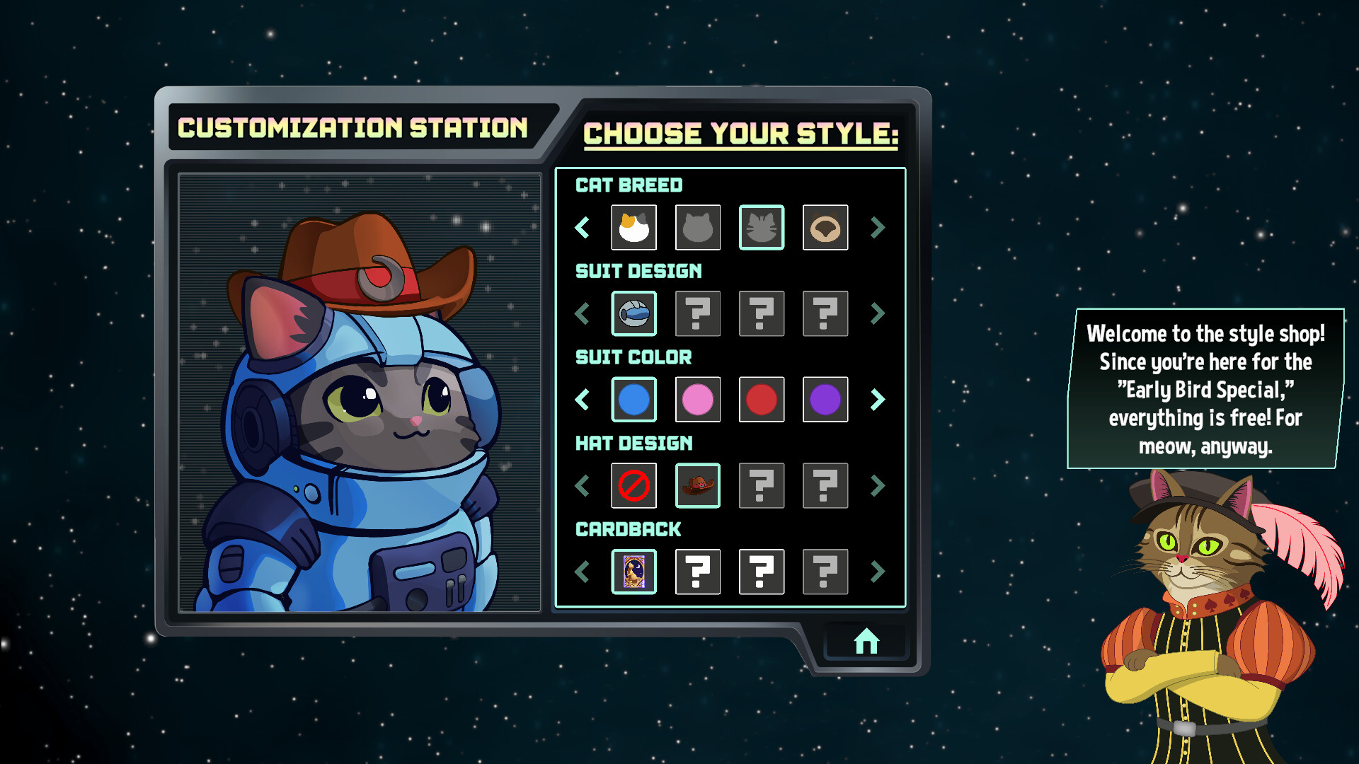 Space Cat Solitaire Demo Screenshot 3