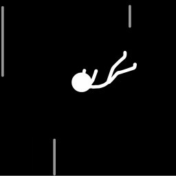 Fell off a cliff, a young person who lost their footing icon