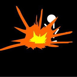 Unexpected explosion, died in a fitting end++ icon