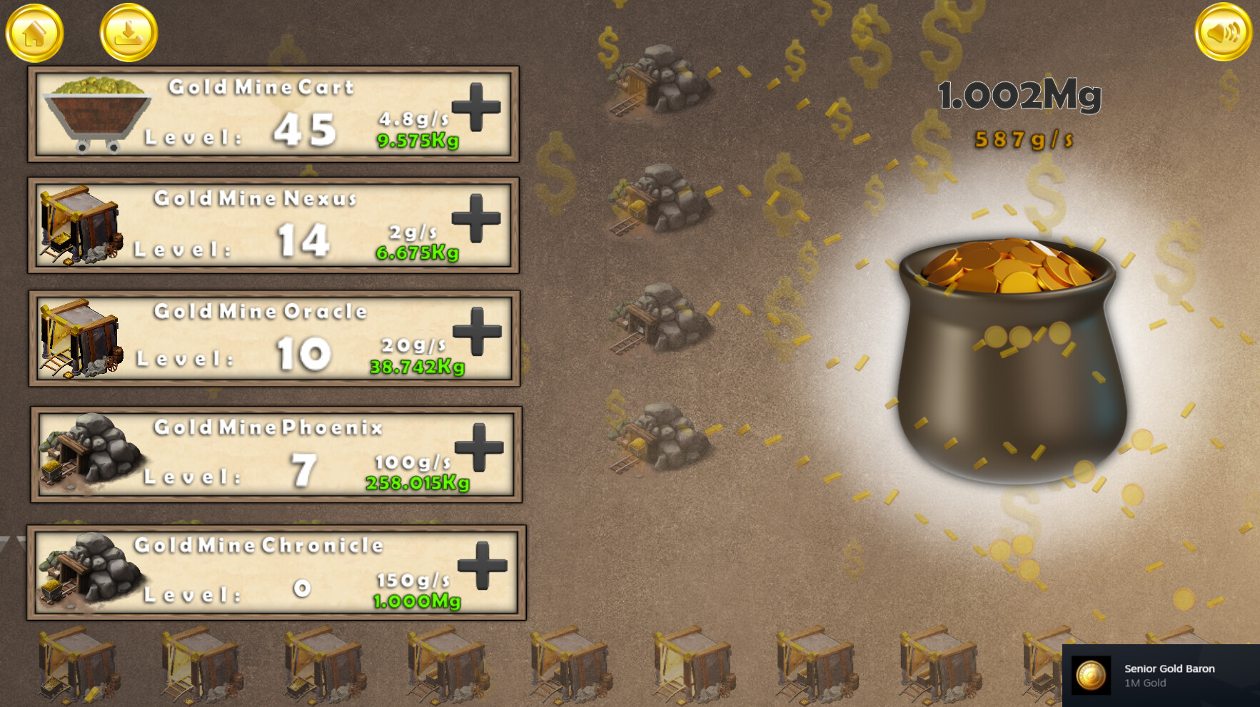Gold Rush Clicker Screenshot 1