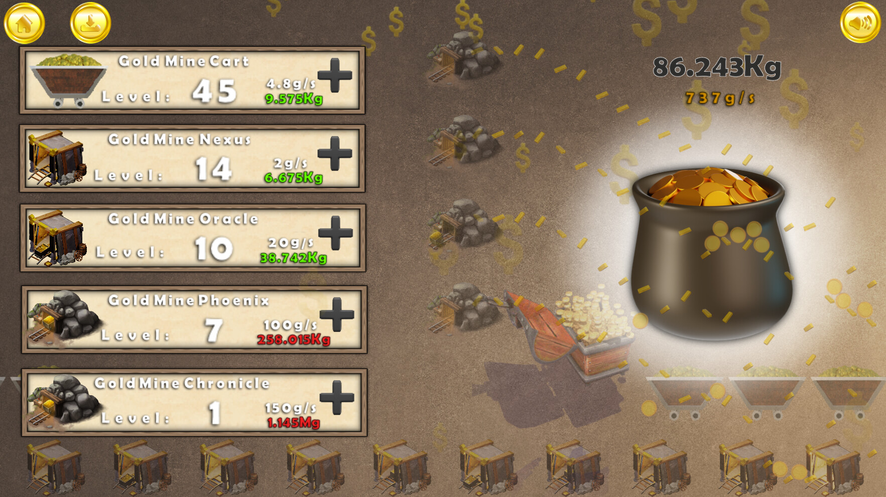 Gold Rush Clicker Screenshot 0