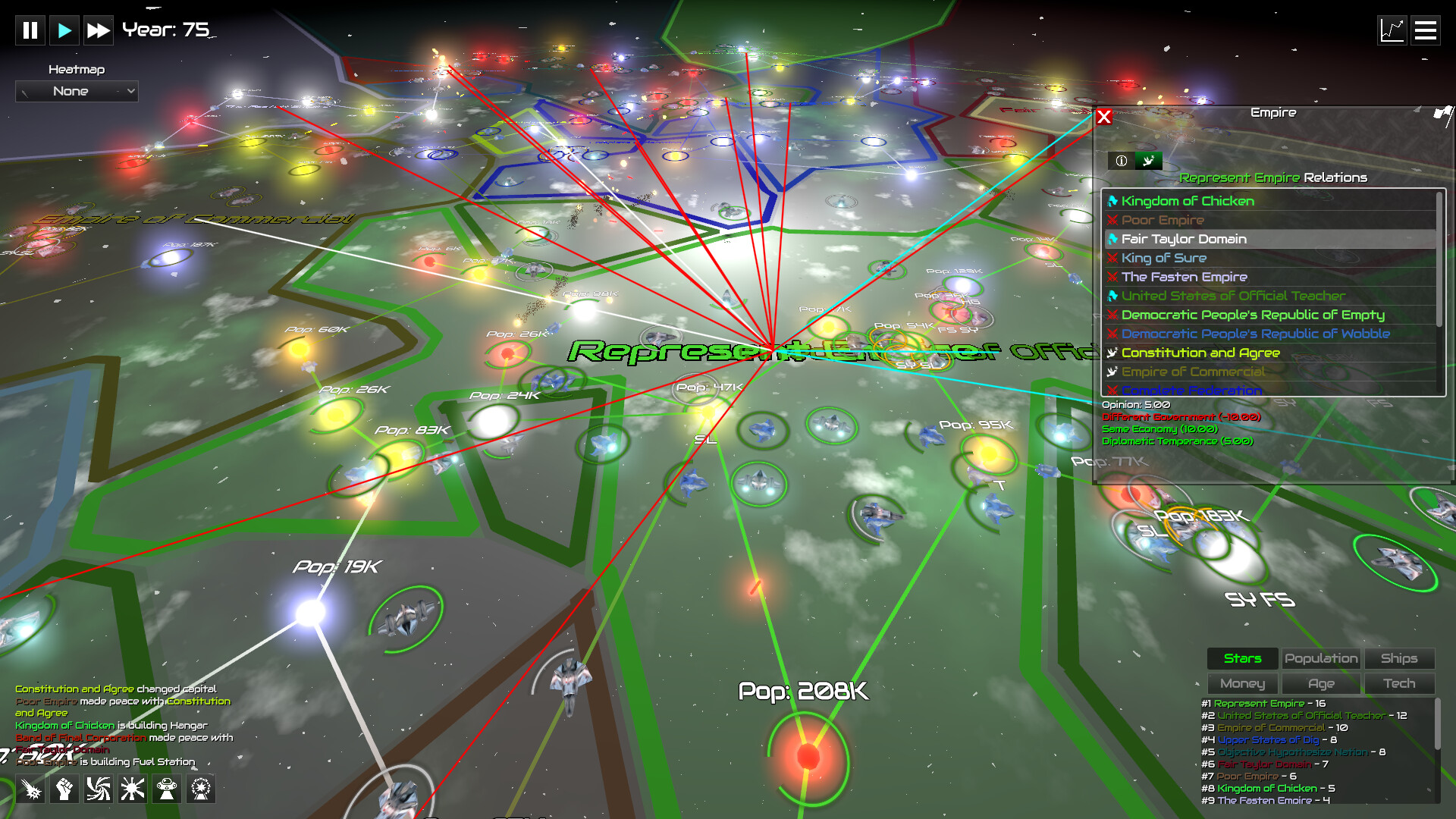 GalactiWar - Empire Simulator Demo Screenshot 11