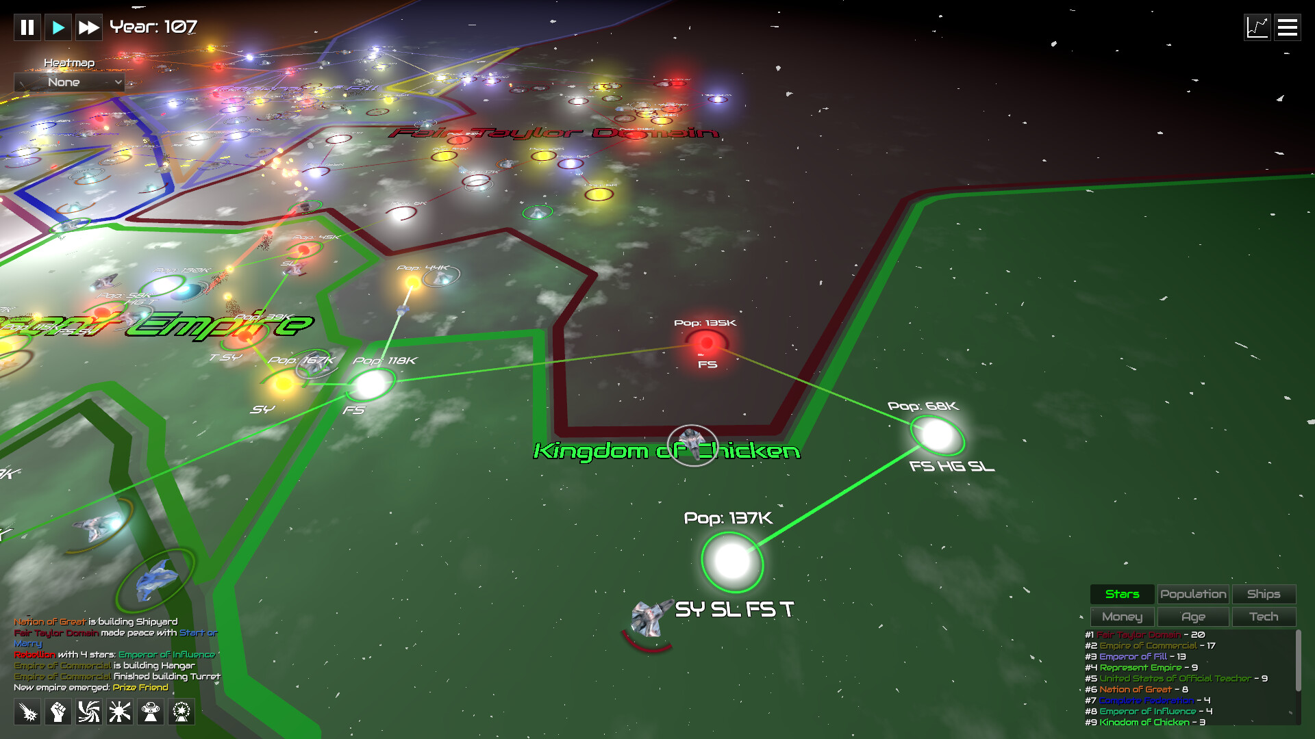 GalactiWar - Empire Simulator Demo Screenshot 1