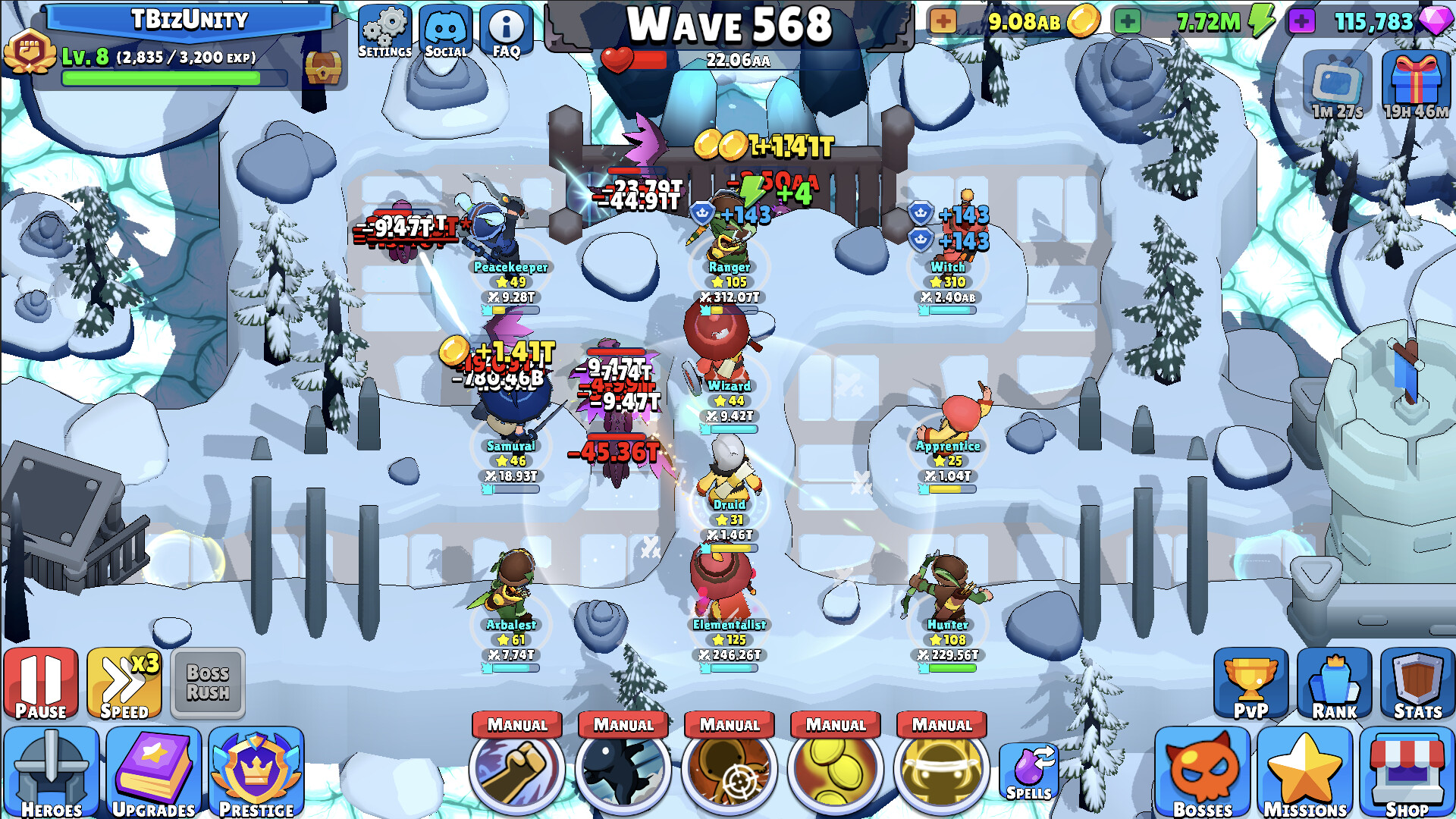 Idle Hero TD - Tower Defense Screenshot 1