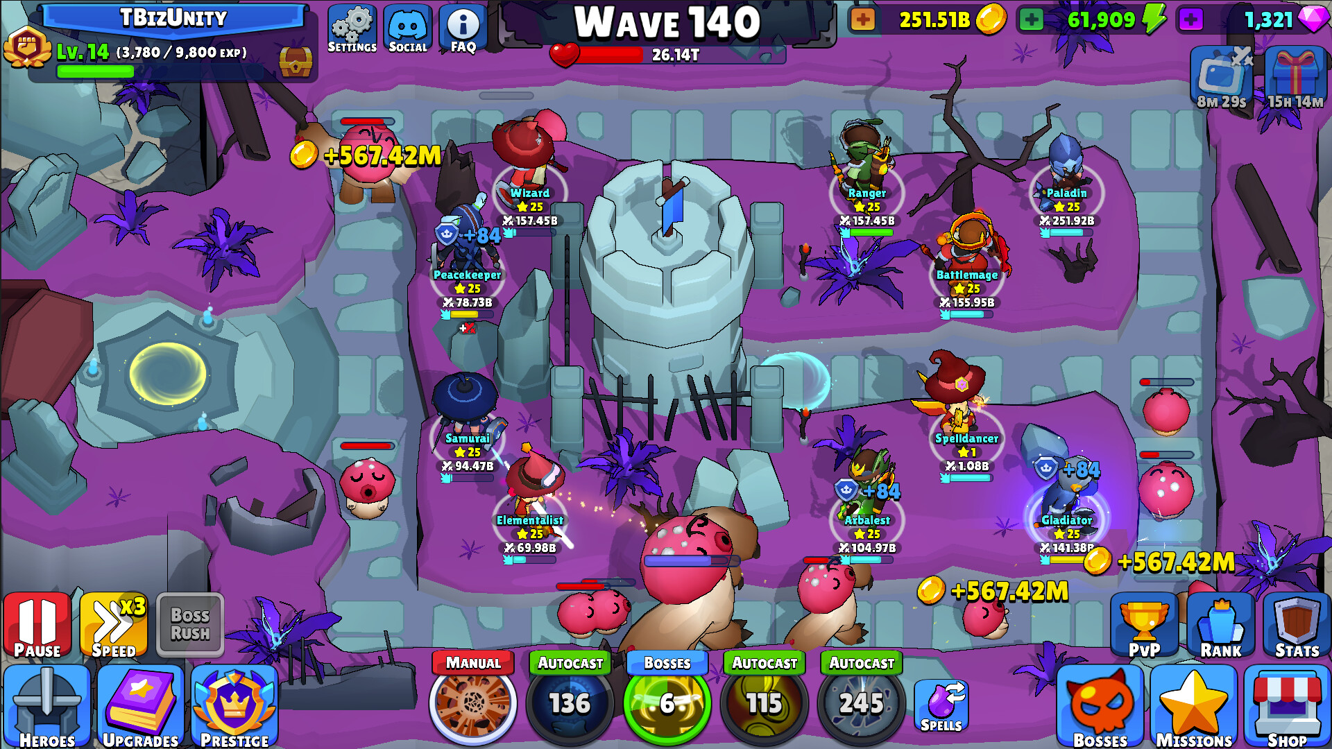 Idle Hero TD - Tower Defense Screenshot 3