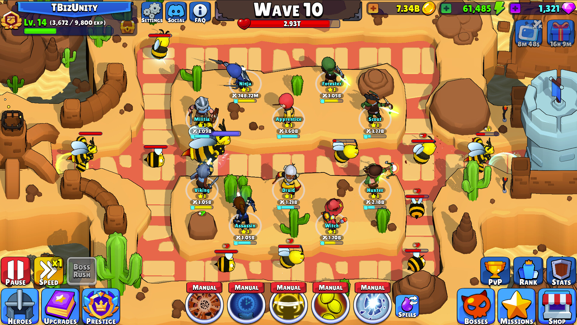 Idle Hero TD - Tower Defense Screenshot 2