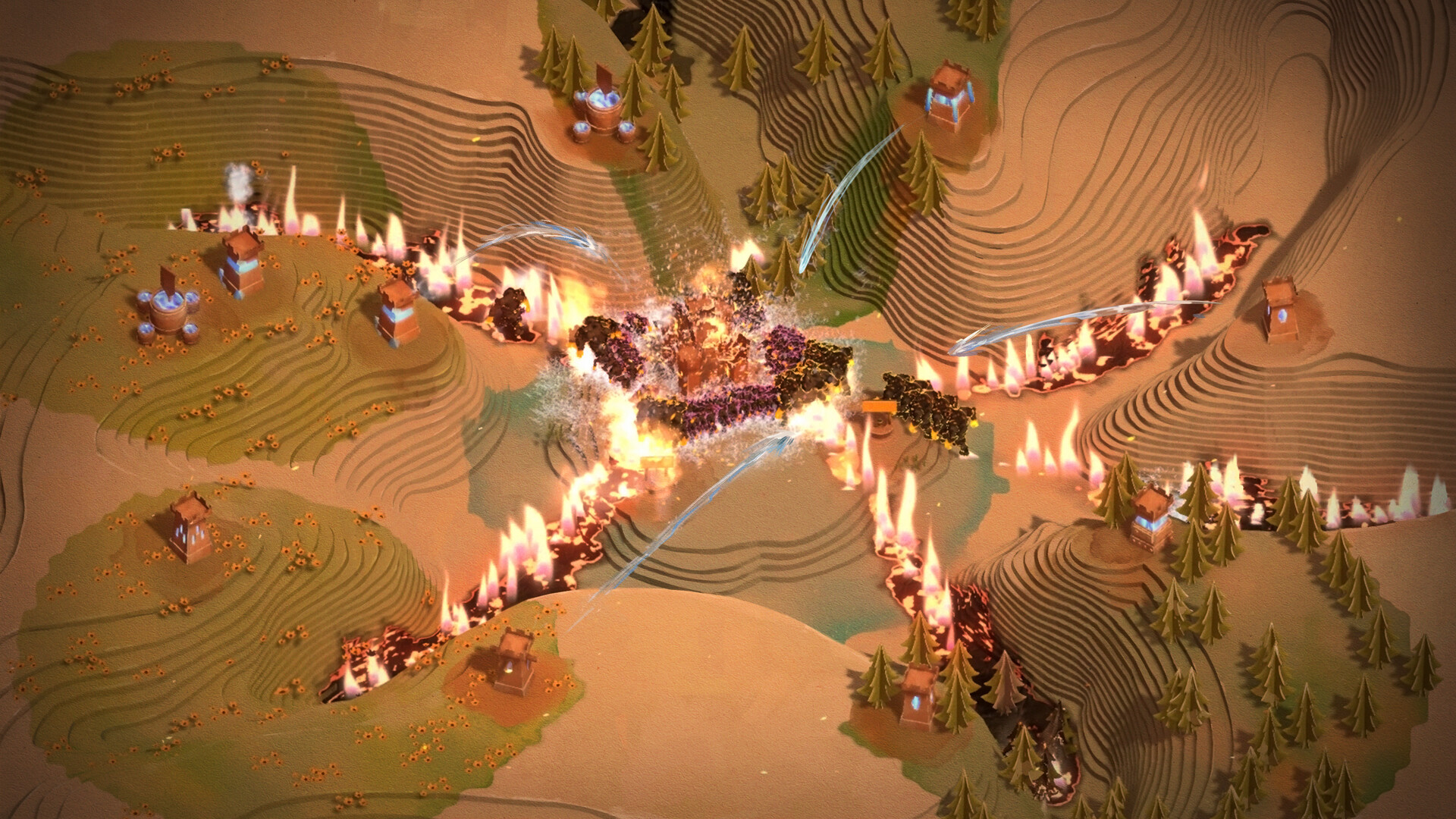 Paper Castle: Tower Defense & Firefighting Screenshot 2