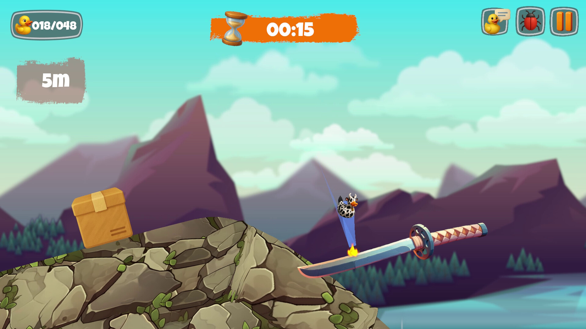 Bouncing to the top with Quantum Quacks Screenshot 2