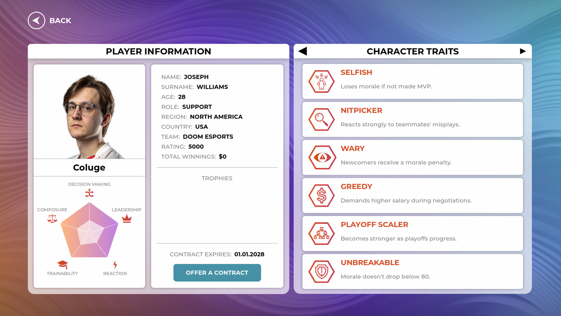 Cybersport Manager Screenshot 2