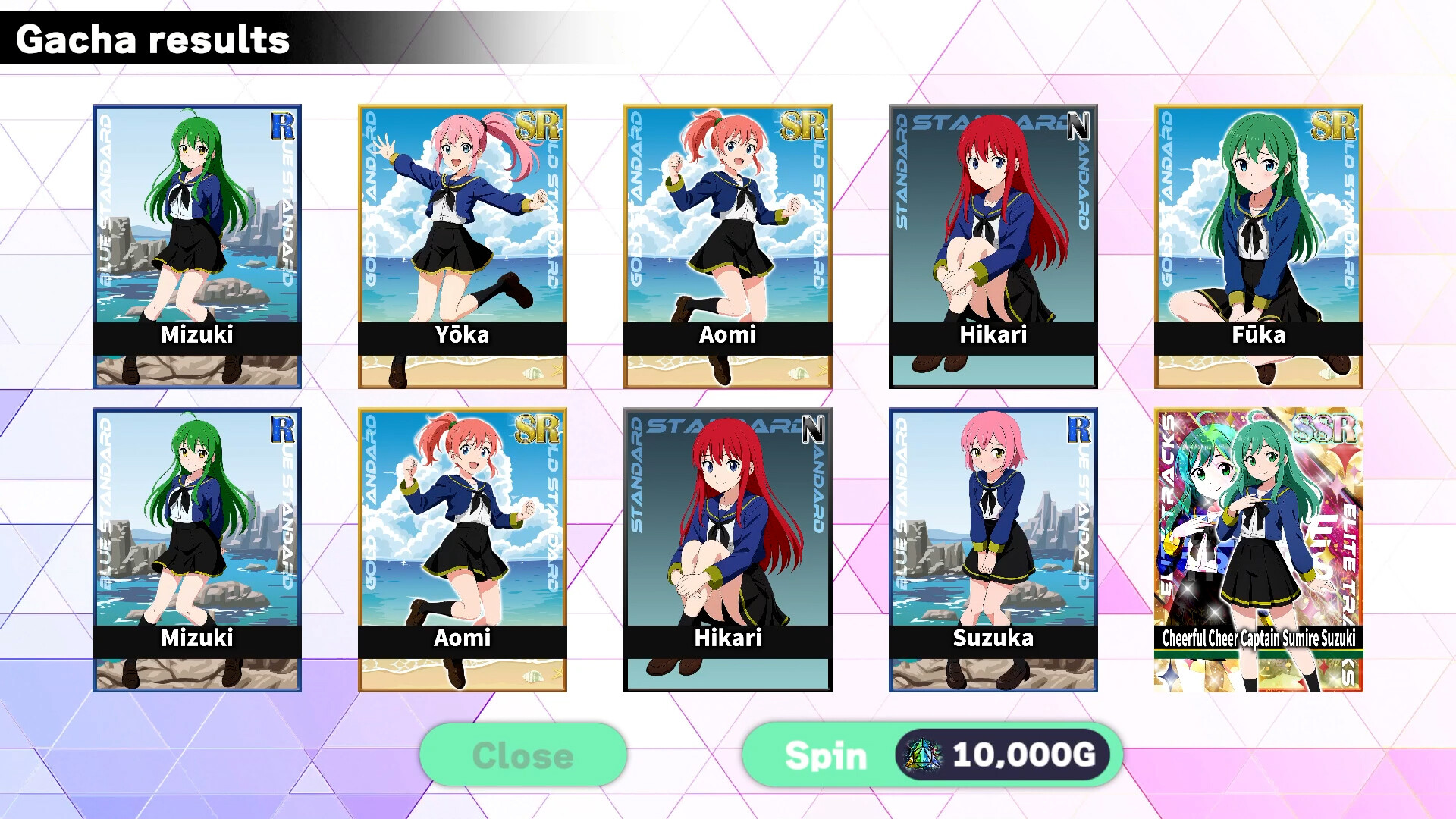 Schoolgirl Card Pull Simulator Screenshot 2