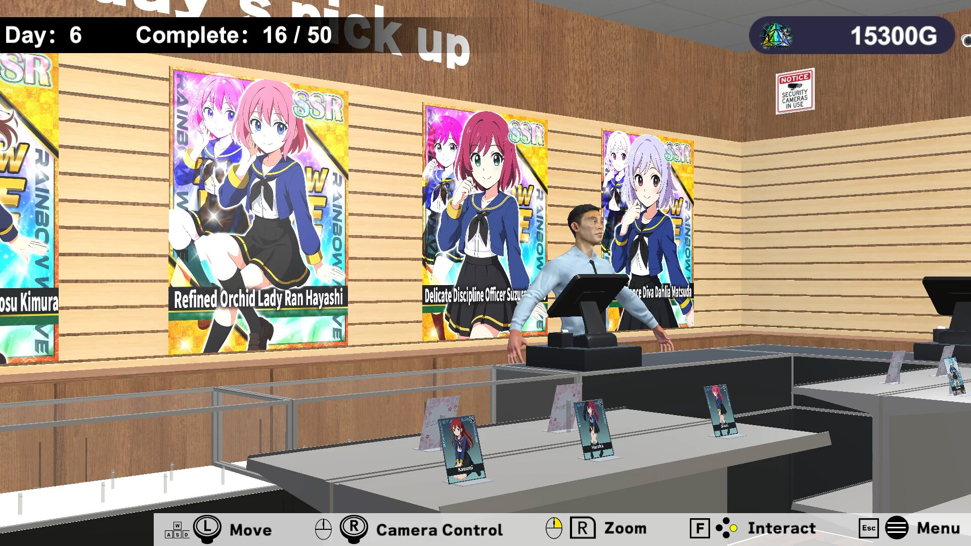 Schoolgirl Card Pull Simulator Screenshot 0