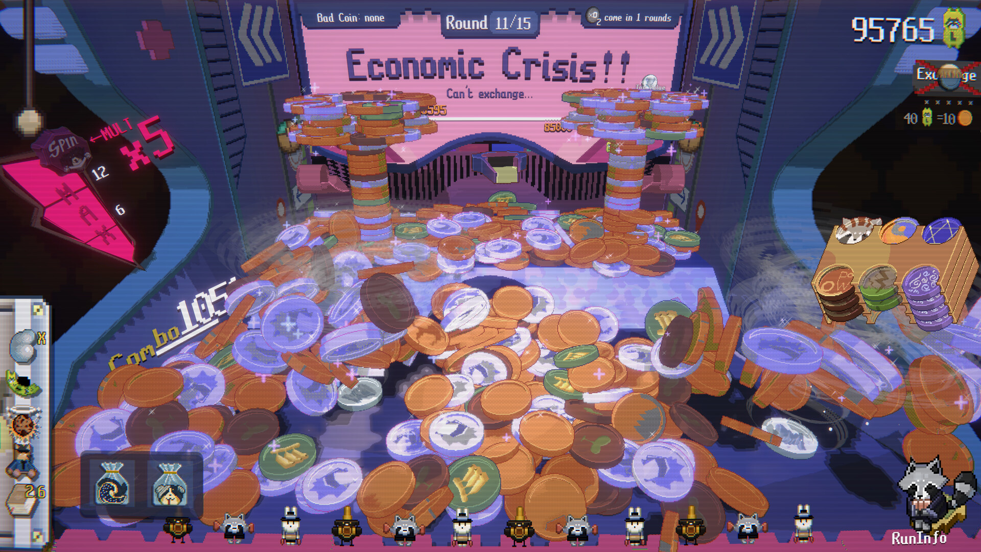 RACCOIN: Coin Pusher Roguelike Demo Screenshot 1