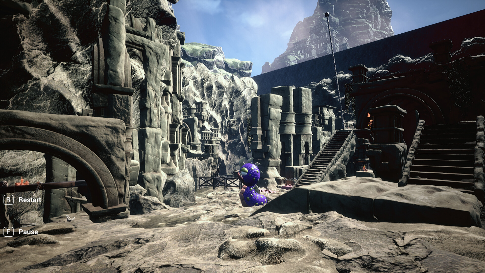 Worm in Ruins Screenshot 1