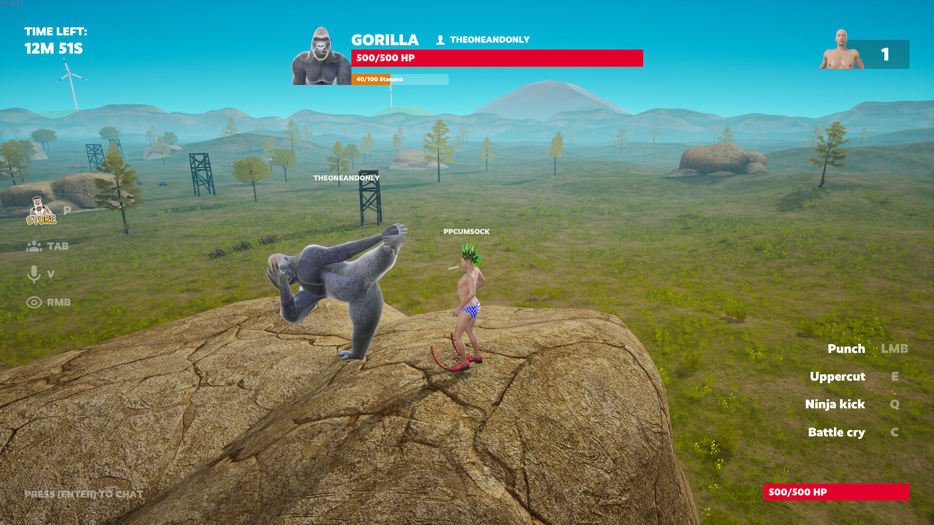 100 Men vs 1 Gorilla Screenshot 8