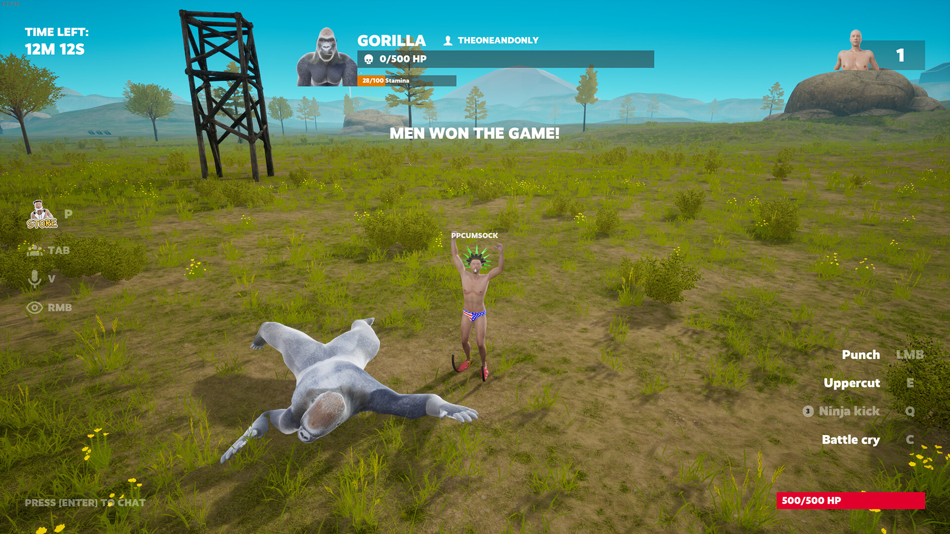 100 Men vs 1 Gorilla Screenshot 9