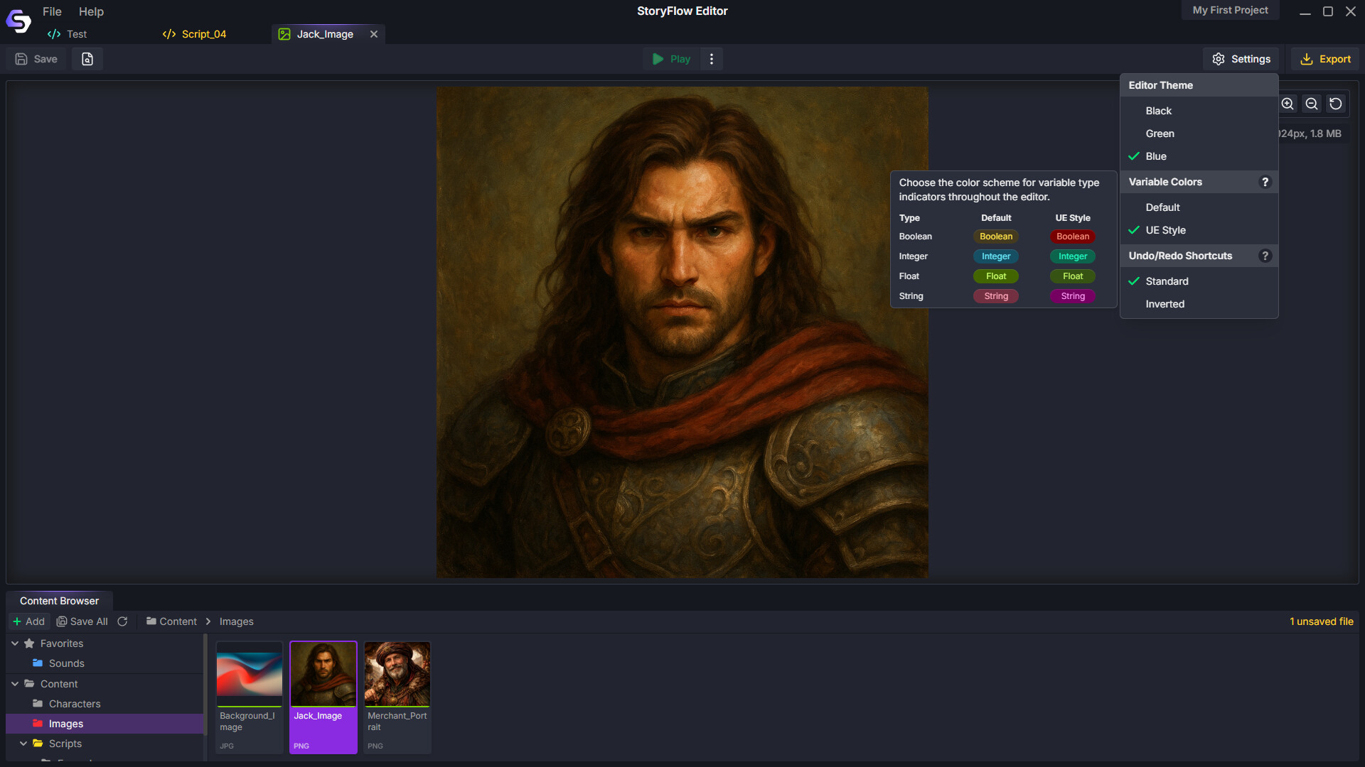 StoryFlow Editor Screenshot 6