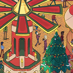 Completed Christmas Market level. icon