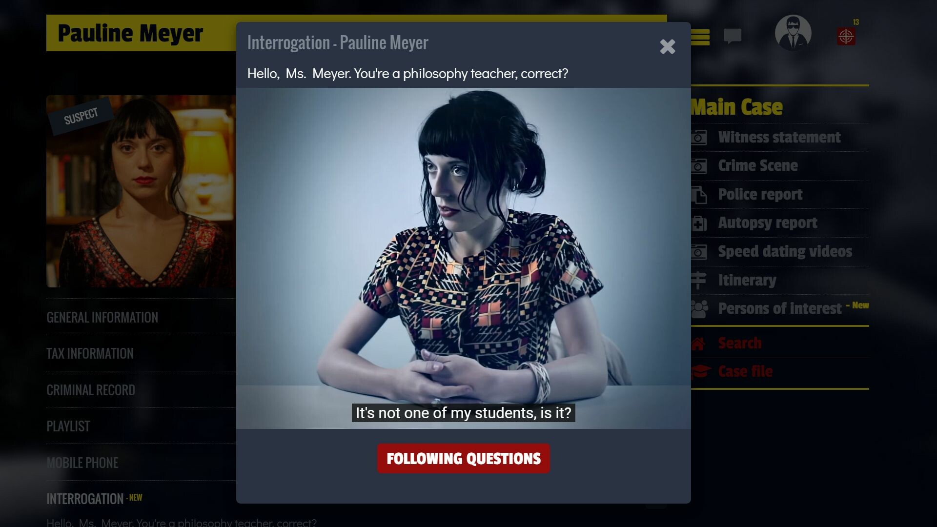 French Crime Detective Game Screenshot 0