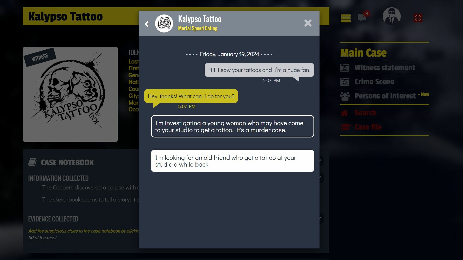 French Crime Detective Game Screenshot 4