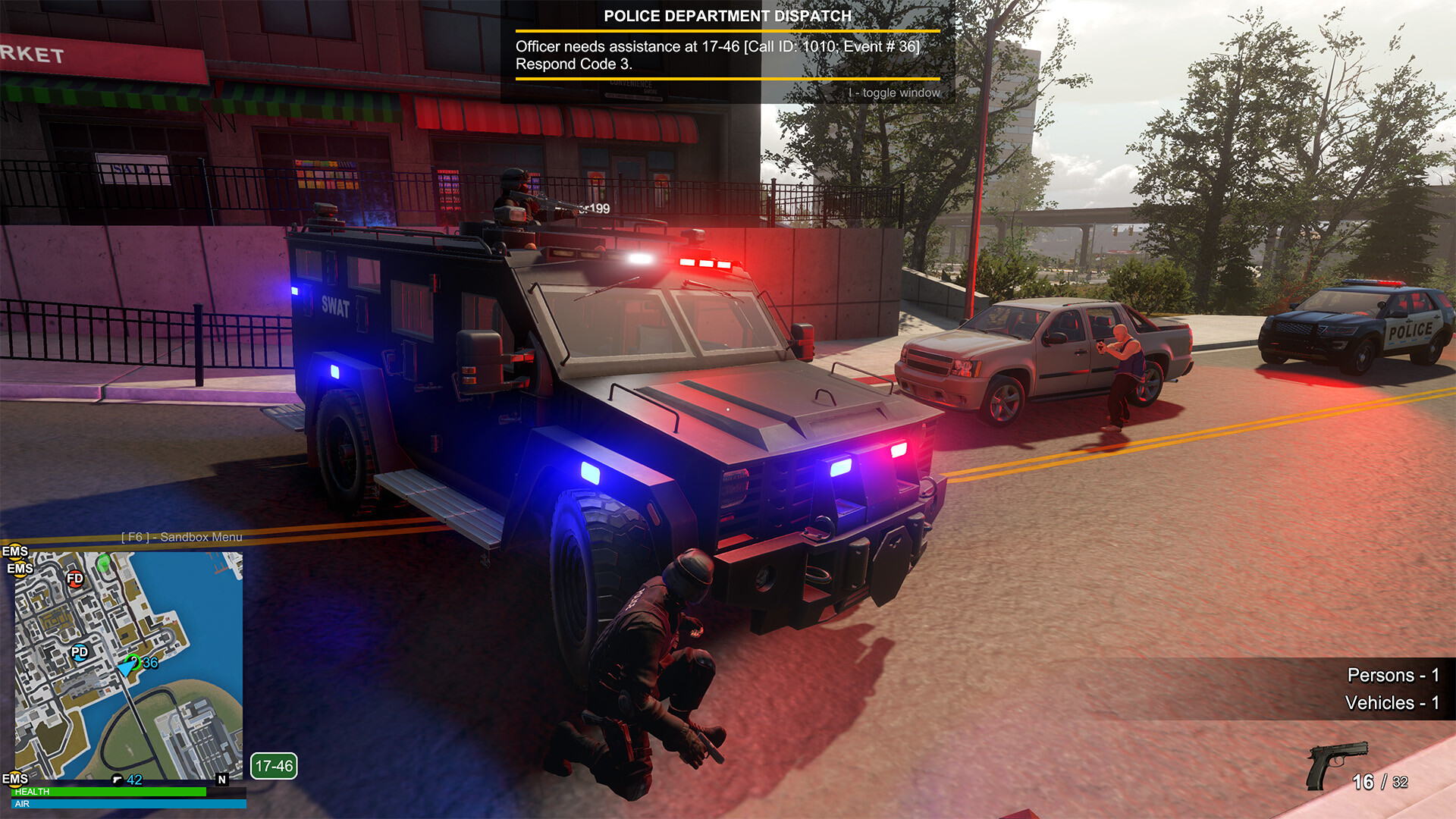 Flashing Lights: Beast Swat Truck DLC Screenshot 0