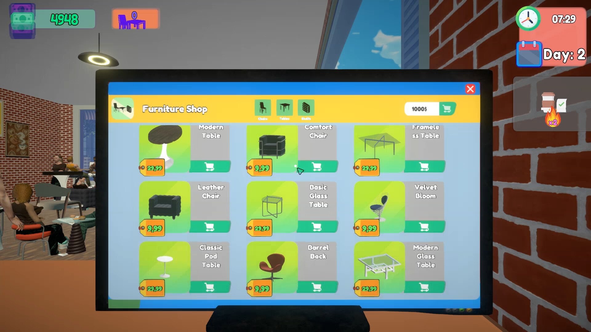 Cafe Simulator Screenshot 2