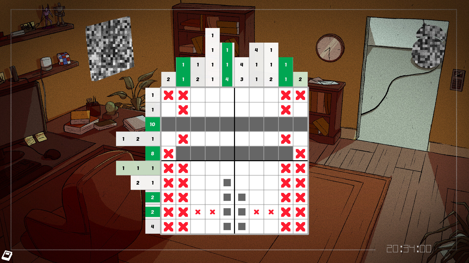 Opus Cortex: A Nonogram Puzzle Story Screenshot 2