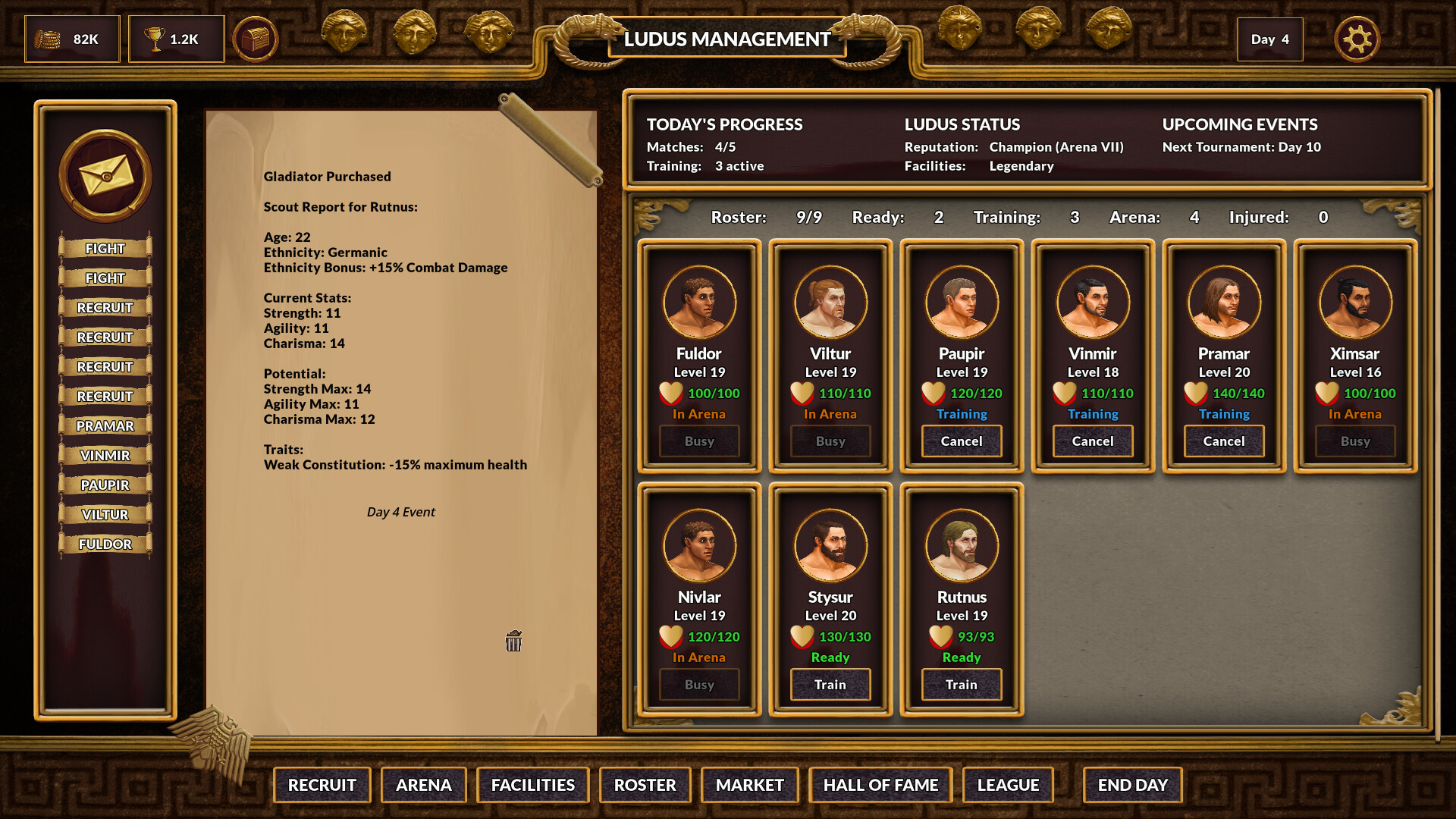 Gladiator Command Screenshot 2