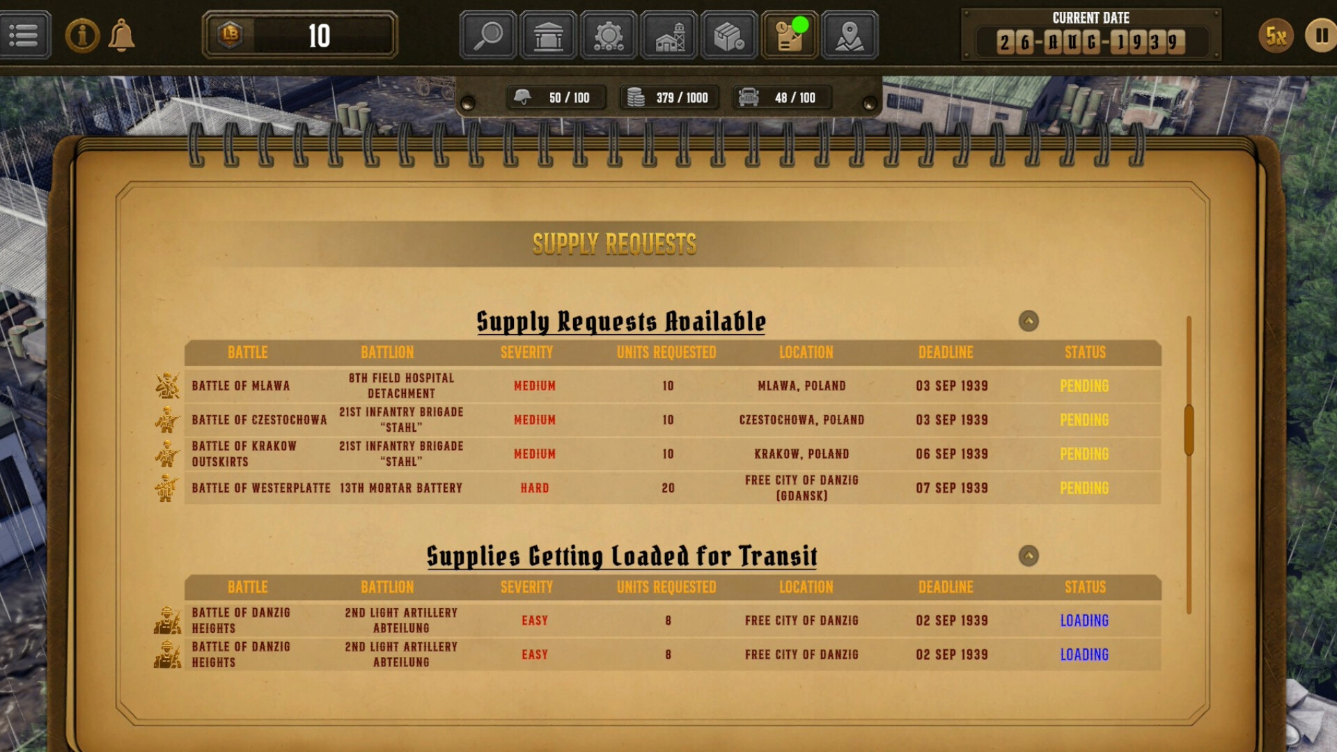 Logistics Battalion Screenshot 3