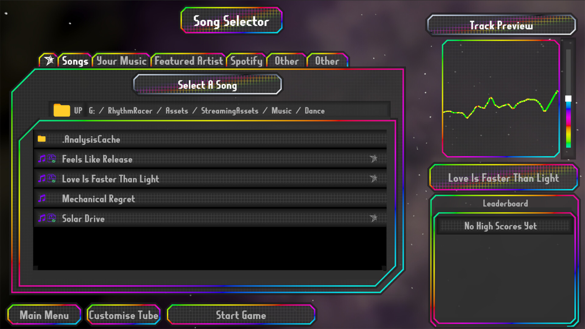Rhythm Racer Screenshot 1