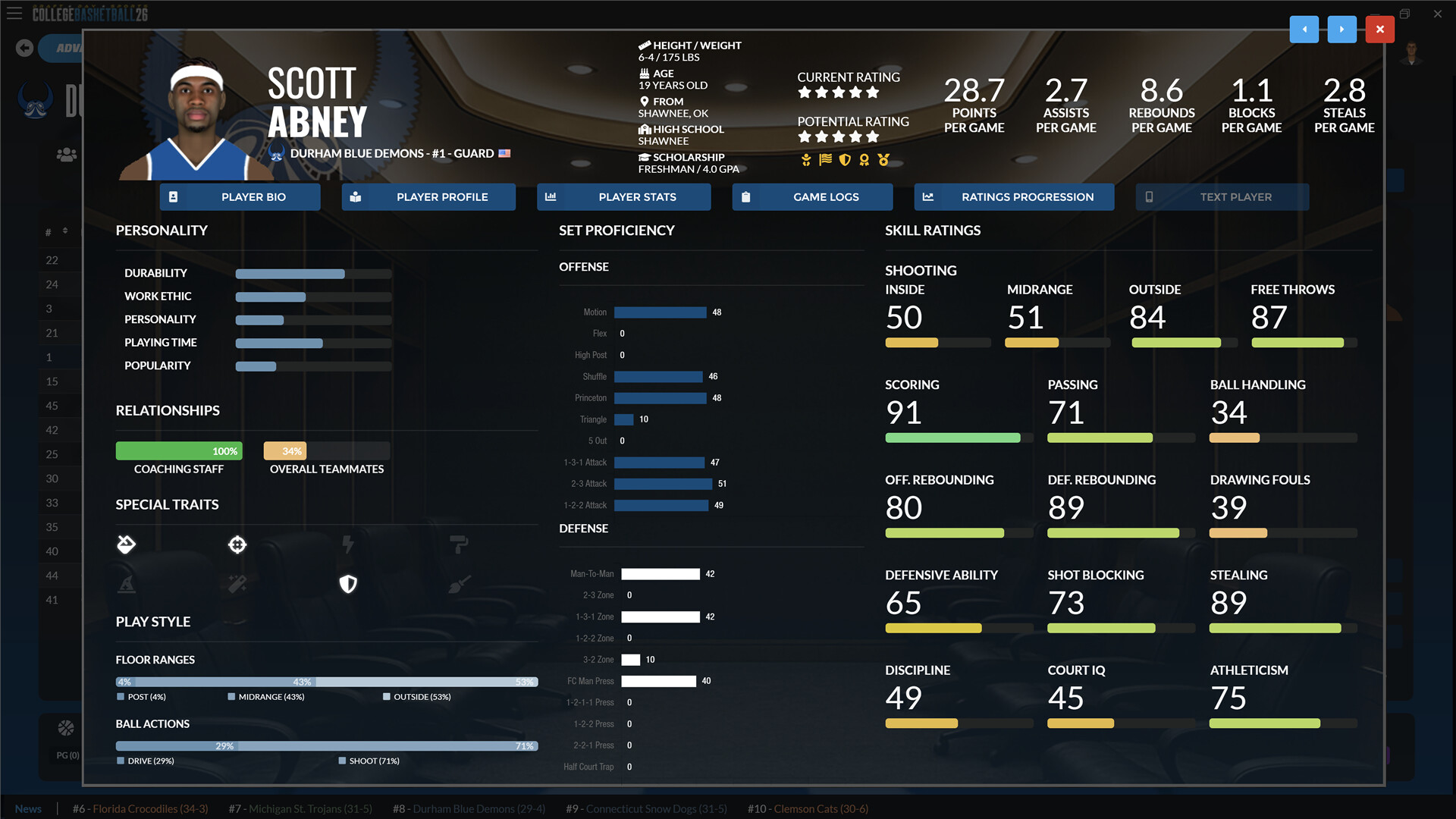 Draft Day Sports: College Basketball 2026 Screenshot 2