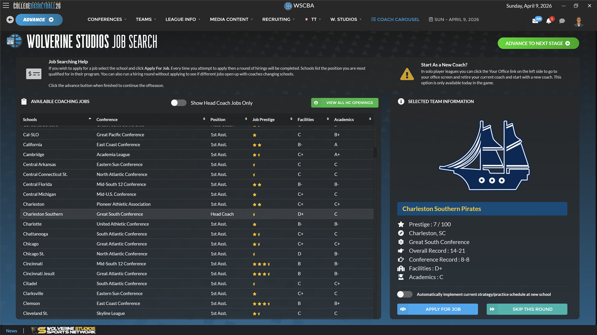 Draft Day Sports: College Basketball 2026 Screenshot 4